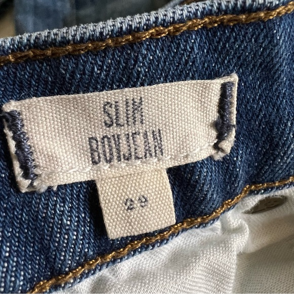 Madewell The Slim Boyjean Blue Denim Jeans Size 29 - Picture 6 of 15